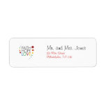Autism Awareness - Faith, Hope, Love Return Address Label