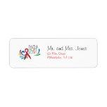 Autism Awareness - Faith, Hope, Love Return Address Label