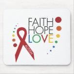 Autism Awareness - Faith, Hope, Love Mousepad