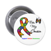 Autism Awareness For My Cousin Pins
