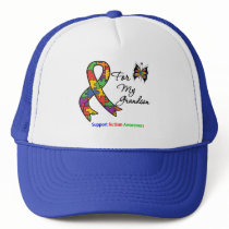 Autism Awareness For My Grandson Trucker Hats