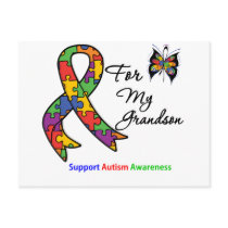 Autism Awareness For My Grandson Post Cards