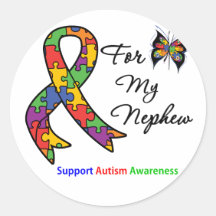 Autism Awareness For My Nephew Sticker
