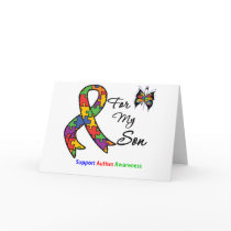 Autism Awareness For My Son Cards