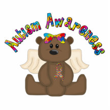 Autism Awareness (girl bear) Cut Outs