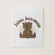 Autism Awareness (girl bear) Jigsaw Puzzle