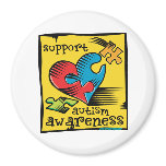 Autism Awareness Heart Puzzle Pieces