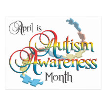 Autism Awareness Month Postcard