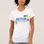 Autism Awareness Puzzle Pieces and Ribbon T-shirts