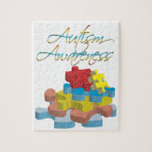Autism Awareness Puzzle Pieces Puzzle