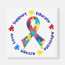 Autism Awareness Refrigerator Magnets