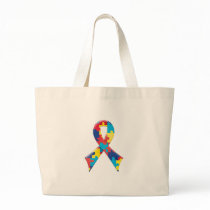 Autism Awareness Ribbon A4 Bags