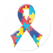 Autism Awareness Ribbon A4