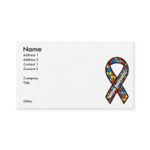Autism Awareness Ribbon Business Cards