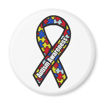 Autism Awareness Ribbon Magnet