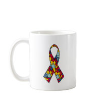 Autism Awareness Ribbon Merchandise Coffee Mug