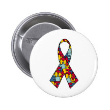 Autism Awareness Ribbon Merchandise Pin