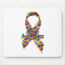 Autism Awareness Ribbon Mousepad