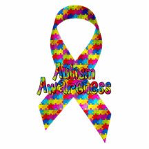 Autism Awareness Ribbon Photo Cutouts