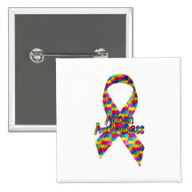 Autism Awareness Ribbon Pins