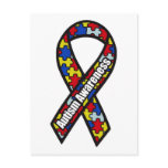 Autism Awareness Ribbon Post Cards
