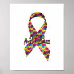 Autism Awareness Ribbon Posters