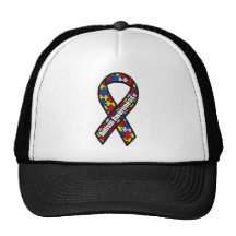 Autism Awareness Ribbon Trucker Hats