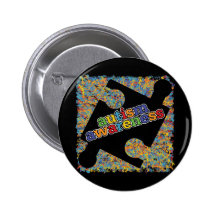 Autism Awareness Splatter Puzzle Ribbon Pin