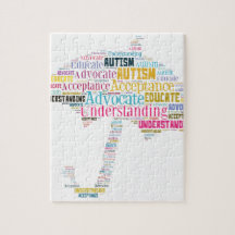 Autism Awareness Umbrella Products Jigsaw Puzzle