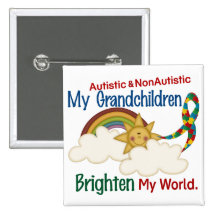 Autism BRIGHTEN MY WORLD 1 Grandchildren 2 Pin