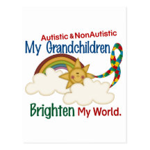 Autism BRIGHTEN MY WORLD 1 Grandchildren 2 Postcards