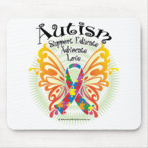 Autism Butterfly 3 Mouse Pads