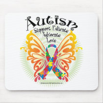 Autism Butterfly 3 Mouse Pads