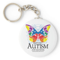 Autism Butterfly Keychain