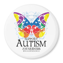Autism Butterfly Refrigerator Magnets