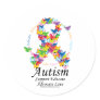 Autism Butterfly Ribbon Sticker