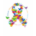 Autism Butterfly Ribbon t-shirts