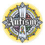 Autism Celtic Cross Stickers