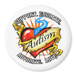 Autism Classic Heart Tattoo Magnets