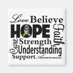 Autism Collage of Hope Magnets