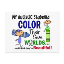 Autism COLOR THEIR OWN WORLDS Students