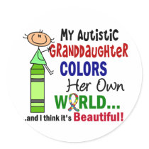 Autism COLORS HER OWN WORLD Granddaughter