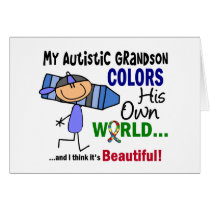Autism COLORS HIS OWN WORLD Grandson