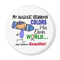 Autism COLORS HIS OWN WORLD Grandson
