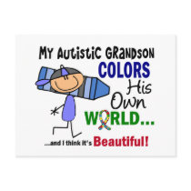 Autism COLORS HIS OWN WORLD Grandson