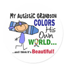 Autism COLORS HIS OWN WORLD Grandson