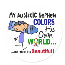 Autism COLORS HIS OWN WORLD Nephew