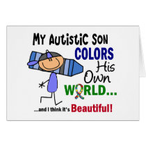 Autism COLORS HIS OWN WORLD Son