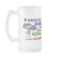 Autism COLORS HIS OWN WORLD Son Coffee Mugs