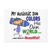 Autism COLORS HIS OWN WORLD Son